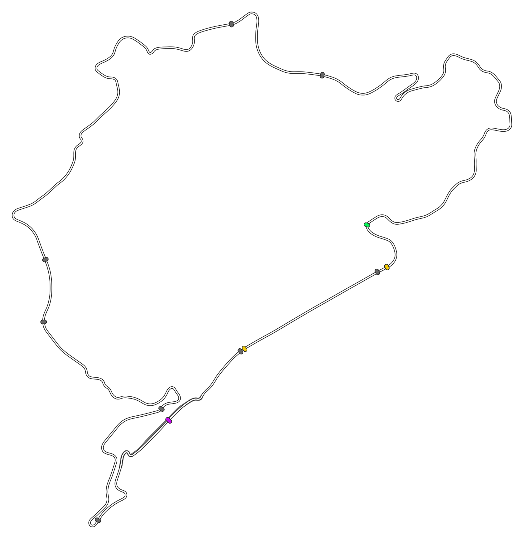 Streckenlayout Nürburgring - Nordschleife (Finale)