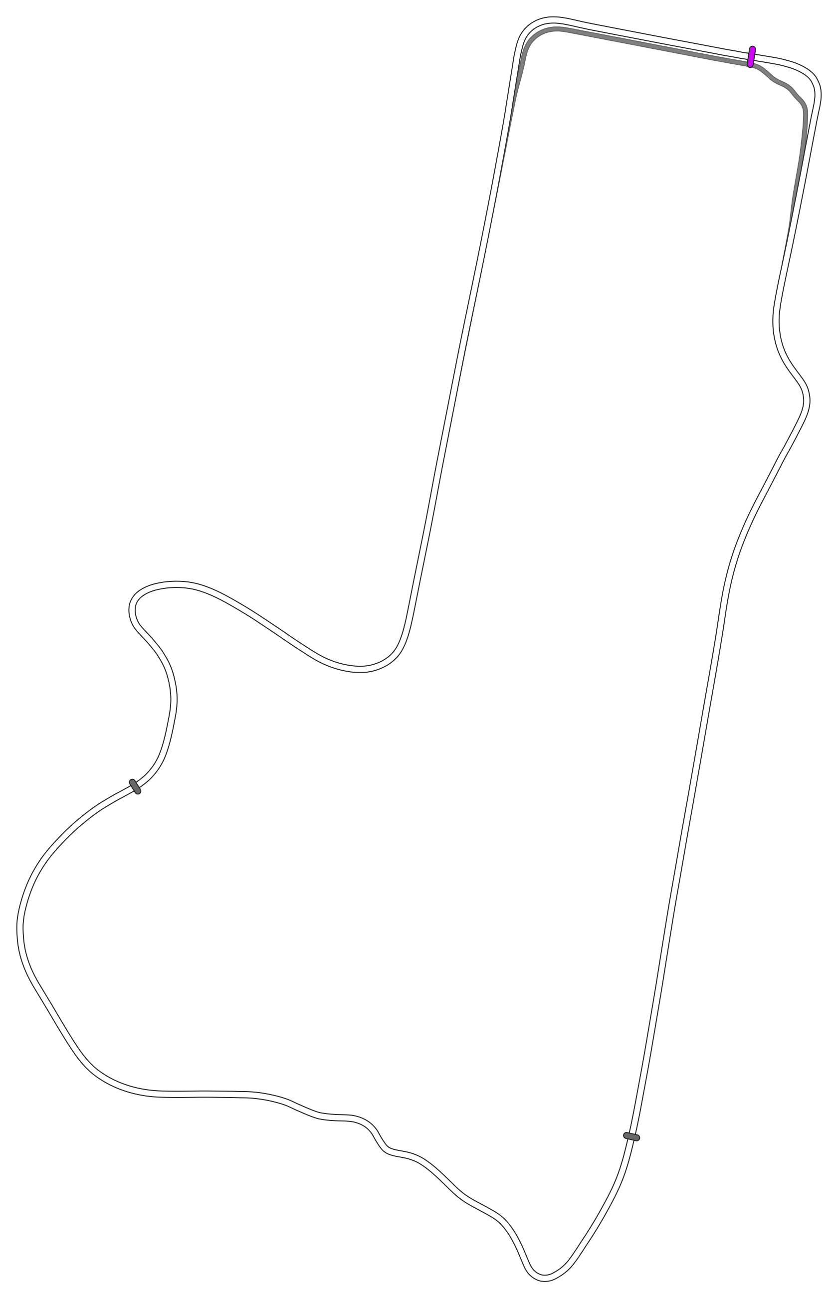 Streckenlayout Bathurst (Mount Panorama)